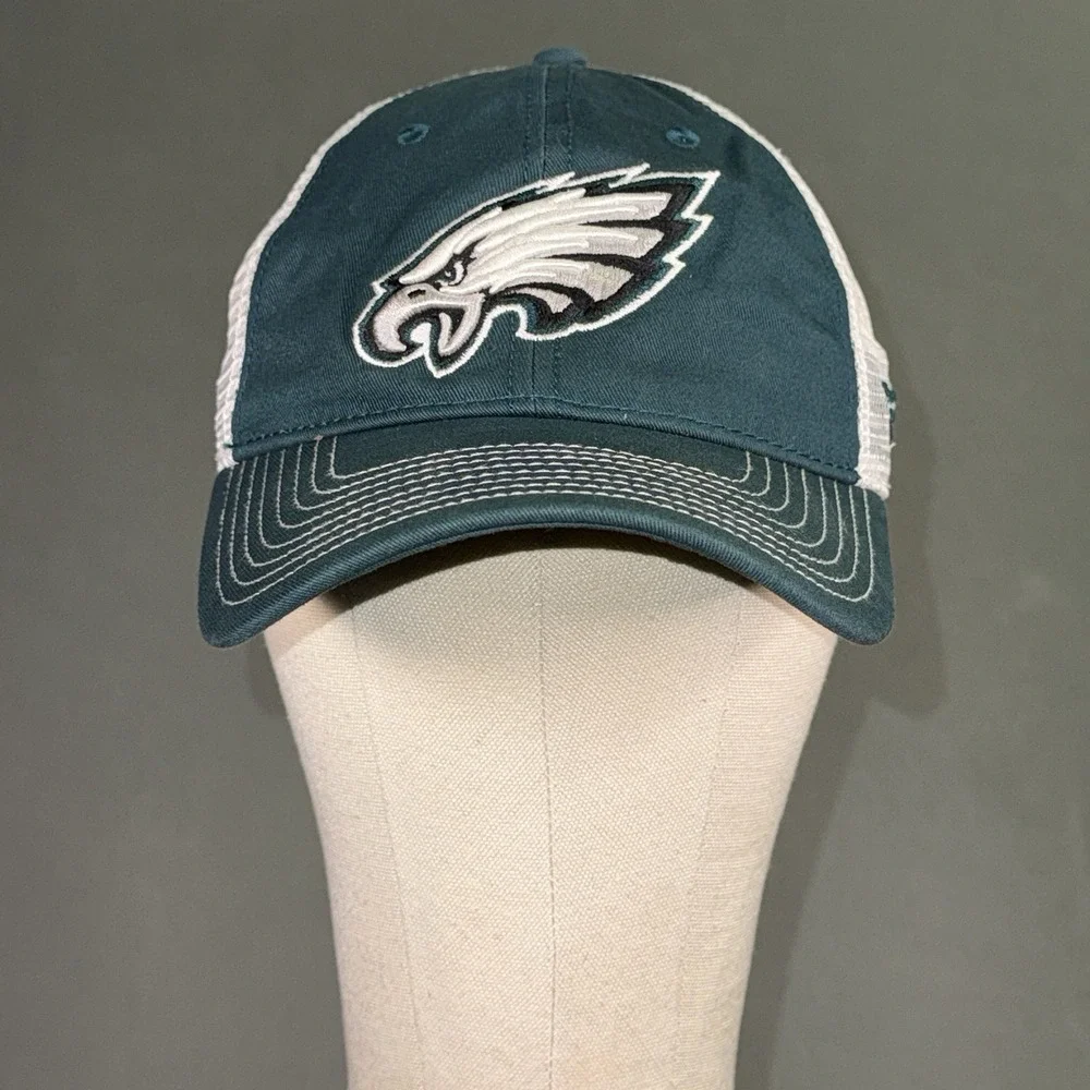 Fanatics Philadelphia Eagles Low Profile Trucker Hat SnapBack Hat Cap Size OSFM